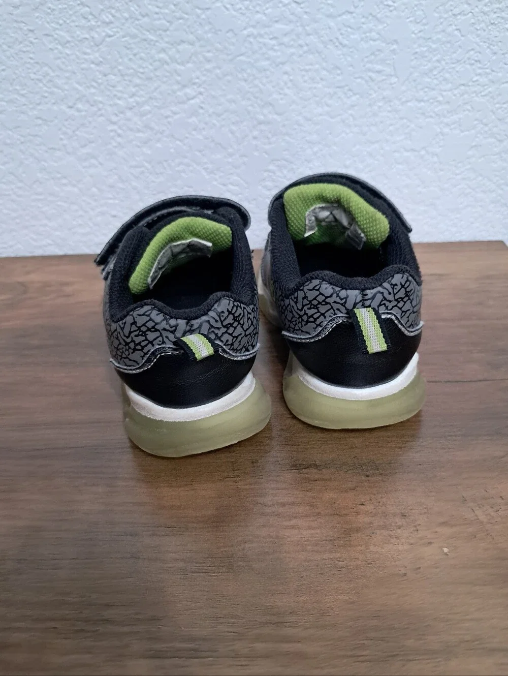 Universal Kids Black and Lime Jurassic World Sneakers